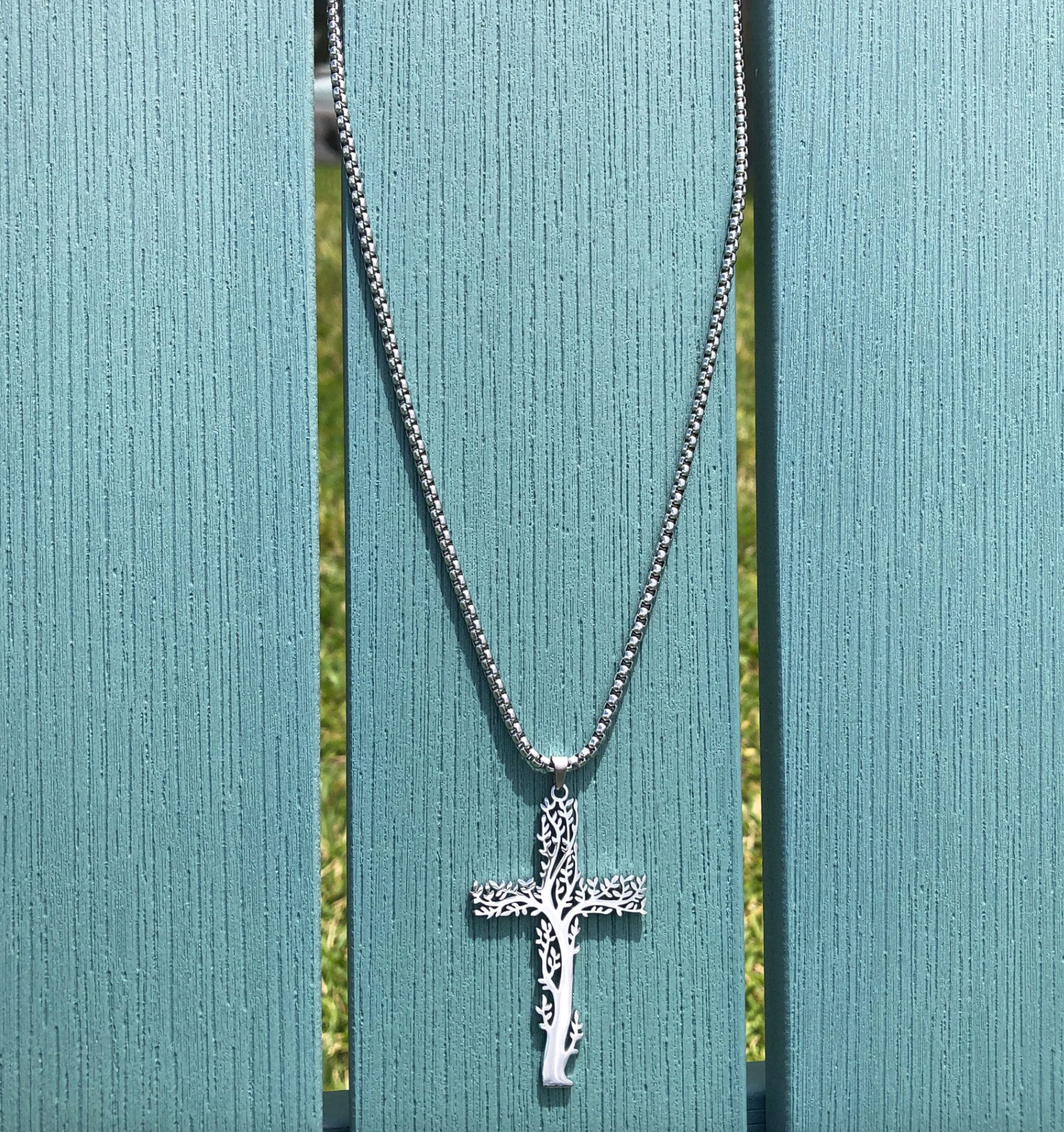 Tree of Life Cross Necklace