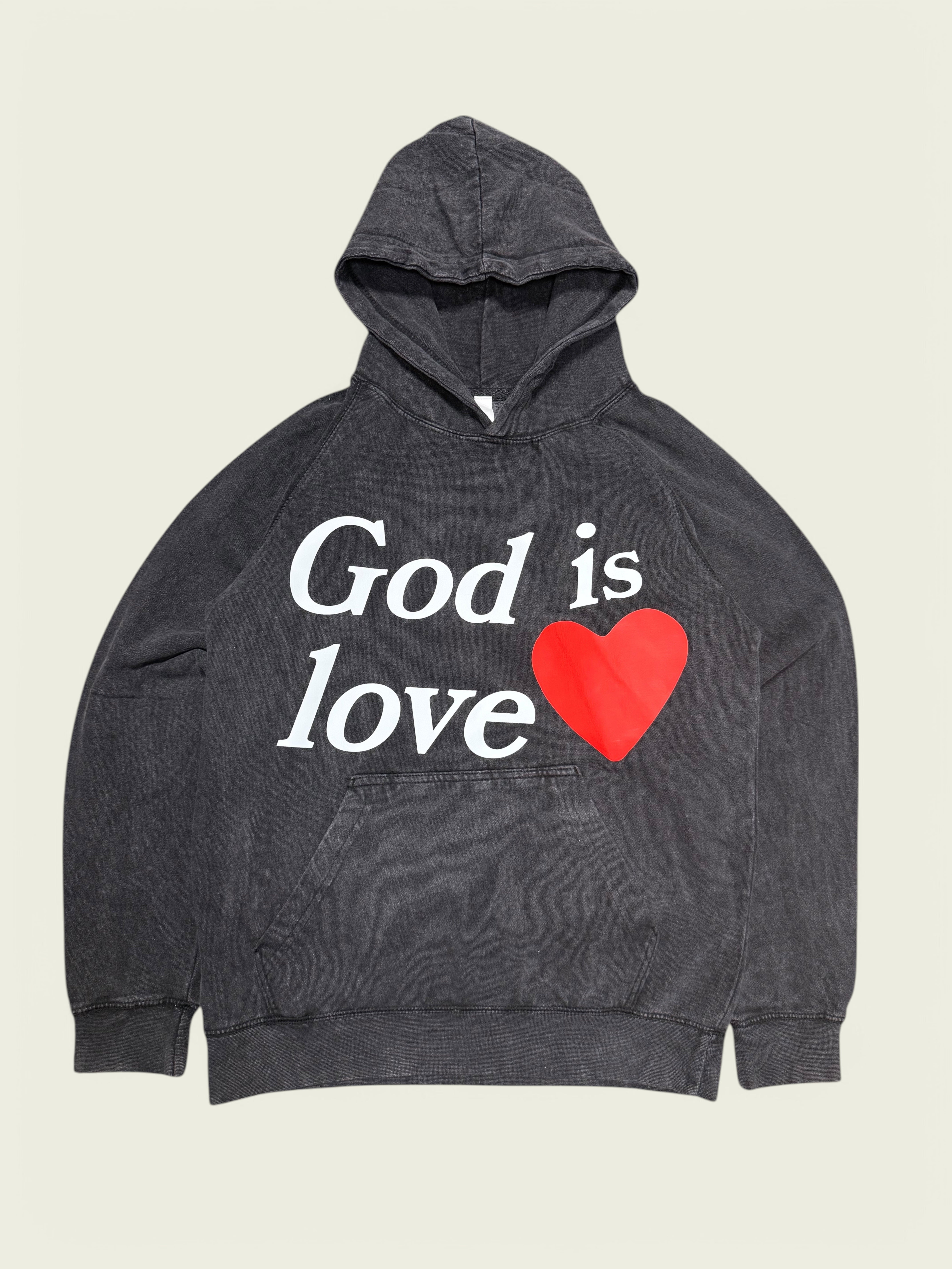 God is Love Vintage Washed Hoodie