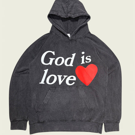 God is Love Vintage Washed Hoodie