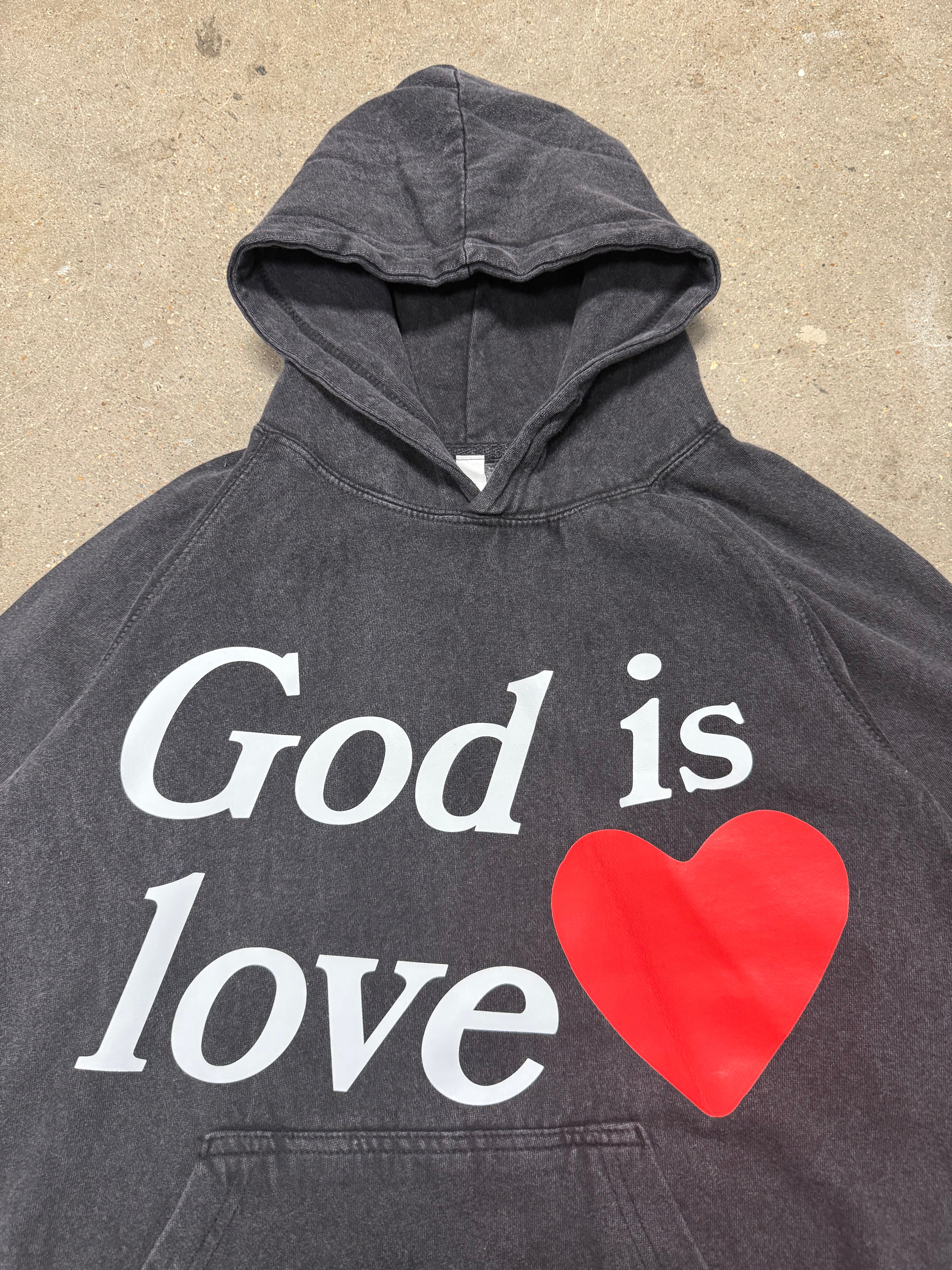 God is Love Vintage Washed Hoodie