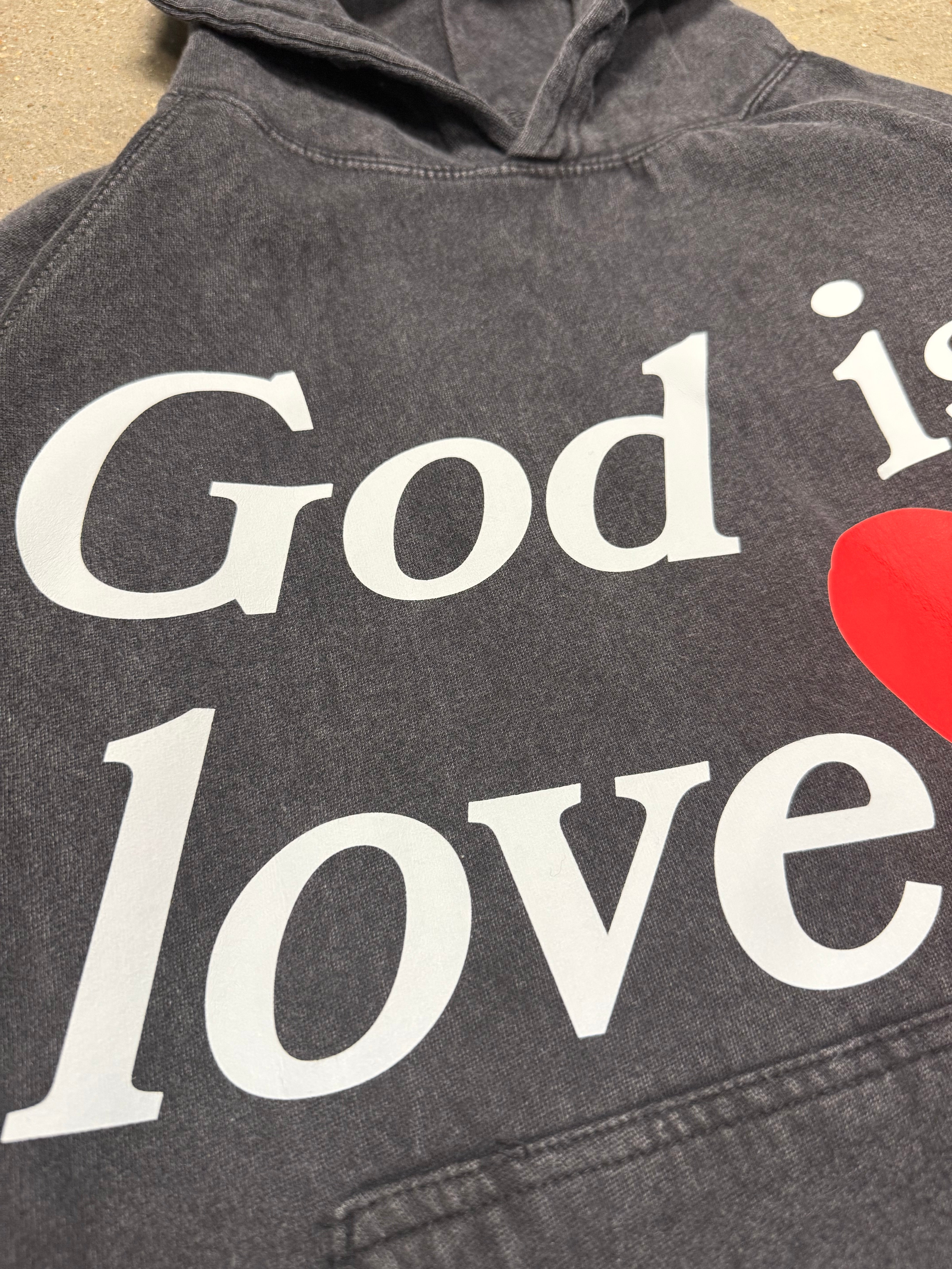 God is Love Vintage Washed Hoodie