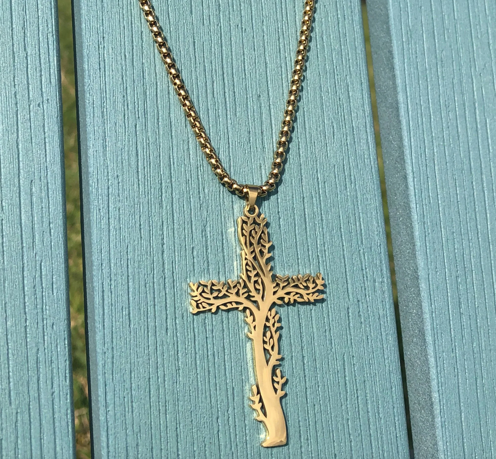 Tree of Life Cross Necklace