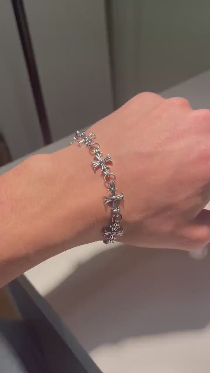 Retro Cross Link Bracelet